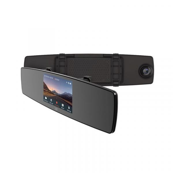Oglinda retrovizoare DVR Xiaomi YI Dash, Touchscreen 4.3 inch, Camera Spate, Microfon, Full HD, Wireless imagine